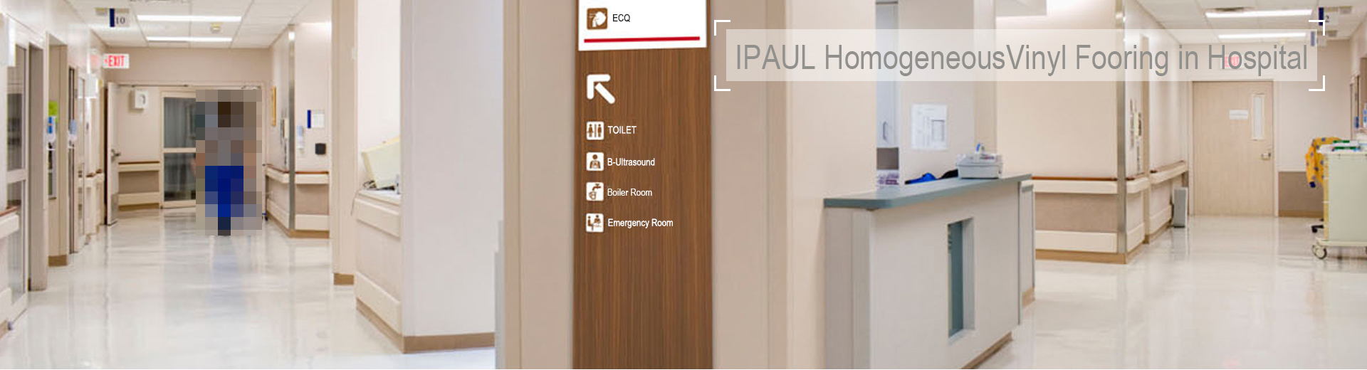 IPAUL Homogeneous Flooring in hospital